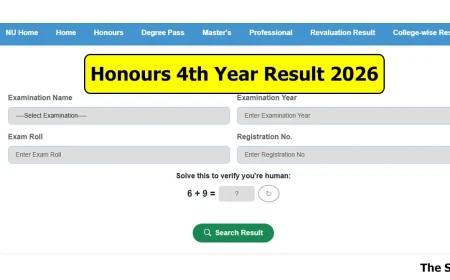 Honours 4th Year Result 2026 to Be Published Today, Know How to Chek