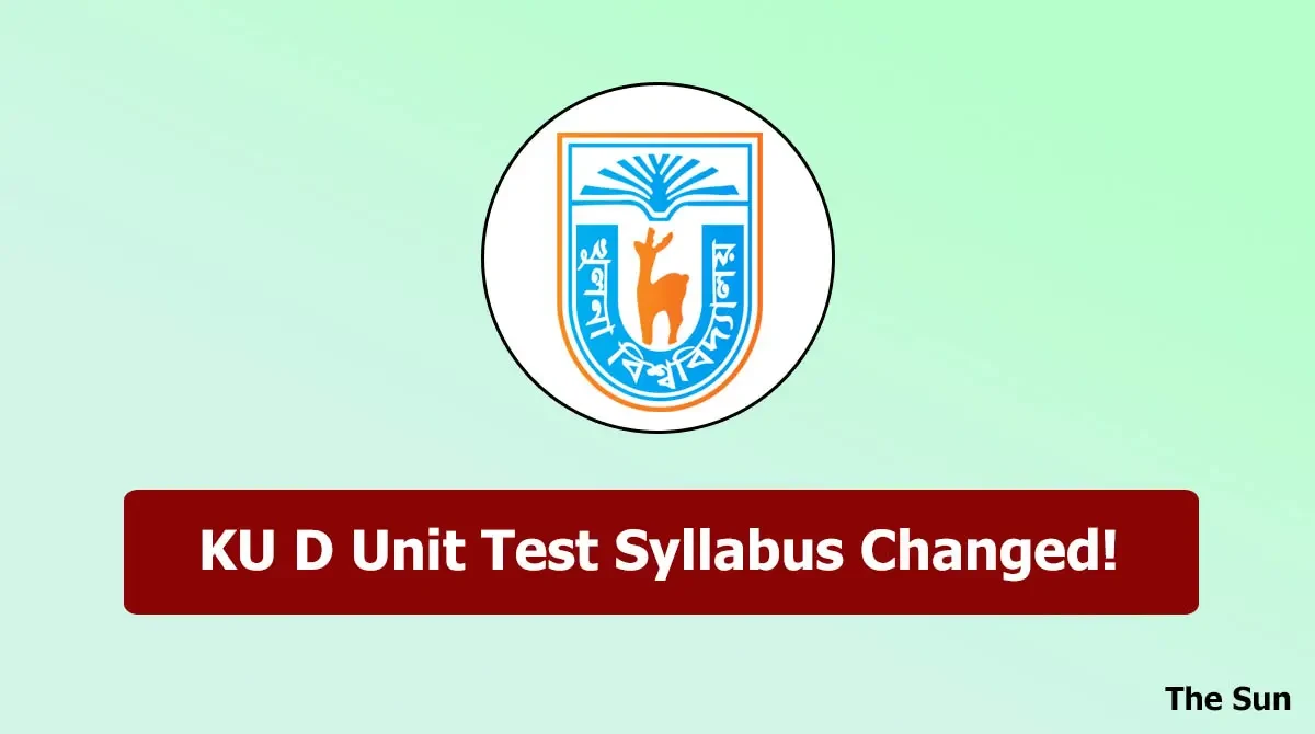 KU D Unit Test 2027 Syllabus Changed