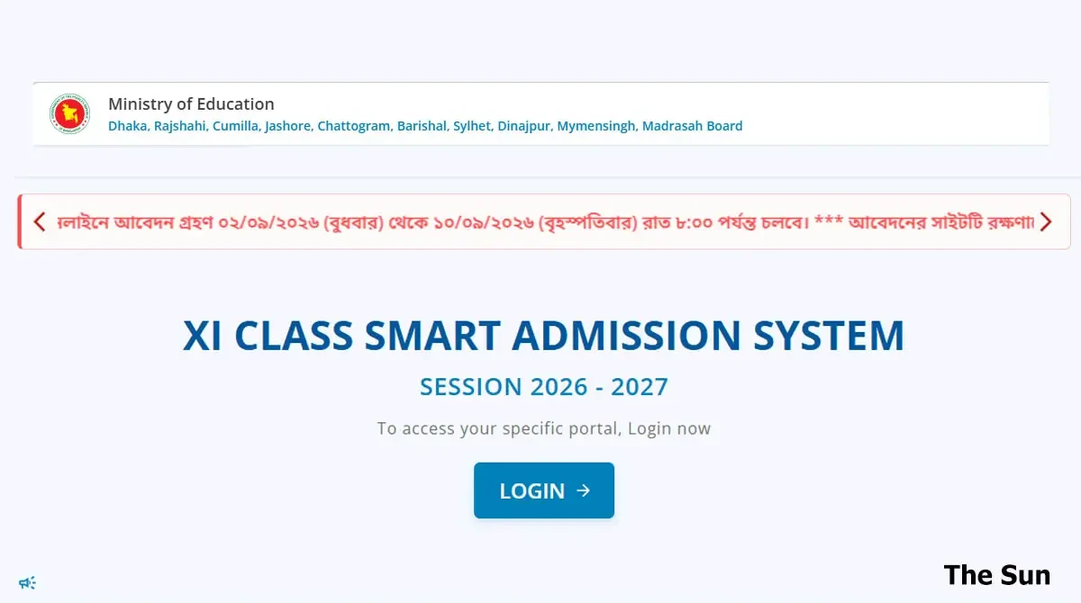 Xi Class Admission 2026 Application Begin