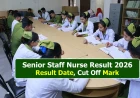 Senior Staff Nurse Result 2026