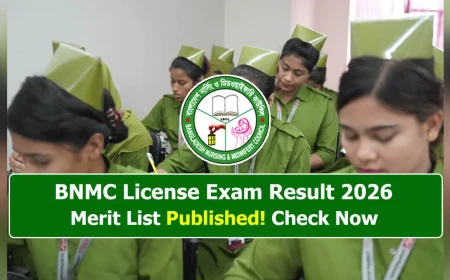 BNMC License Exam Result 2026 Published