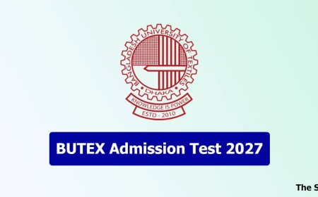 BUTEX Admission Test 2027 Date